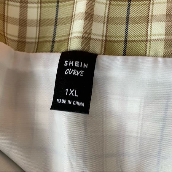 SHEIN JACKET AND SKIRT SET TARTAN PRINT SIZE 0XL - Picture 8 of 12